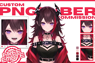 draw pngtuber character avatar model for streaming