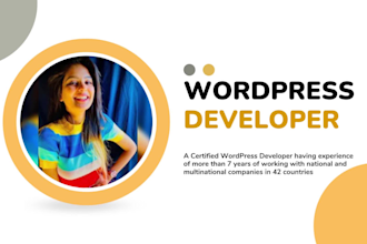professionally create a wordpress ecommerce website