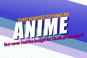 produce 2d japanese animation, in anime style