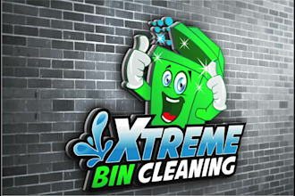 design clean and professional 3d cleaning service logo
