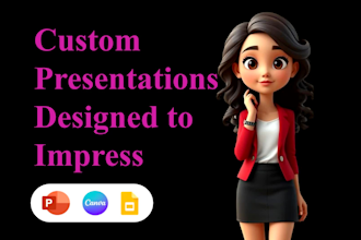 design presentations for business pitch, course project etc