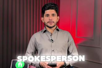be your indian spokesperson video presenter and actor