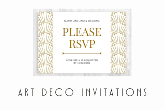 do amazing art deco invitation or boarding pass invitation