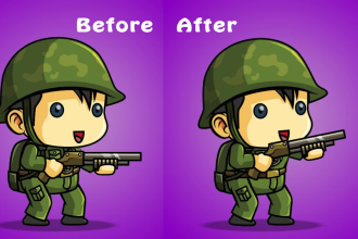 animate your 2d cartoon character, anime, picture or logo