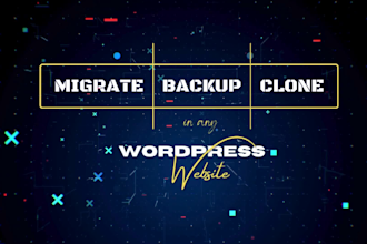 migrate, backup and clone your wordpress website