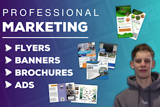 design attractive marketing ads and creatives