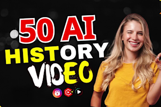create epic ai history videos for youtube and tiktok