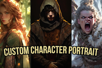 create your dnd character digital art illustration with ai