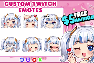 draw twitch emotes, badges, animated emotes for twitch, and vtuber stream