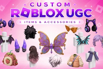 create custom roblox ugc accessories, hairs and outfits