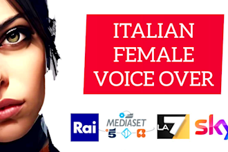 record a professional italian female voice over