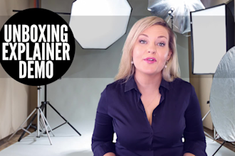 do a product unboxing, explainer, demo video