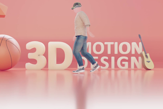 create stunning 3d visuals and motion graphics