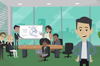 make animated 2d explainer video or infographic video