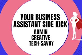 be your virtual assistant for canva, admin and marketing