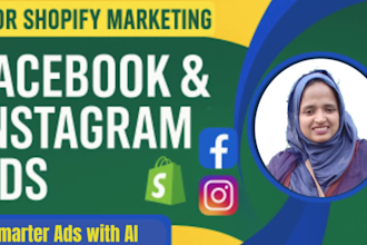 be your shopify facebook instagram ads,fb marketing ,shopify marketing manager