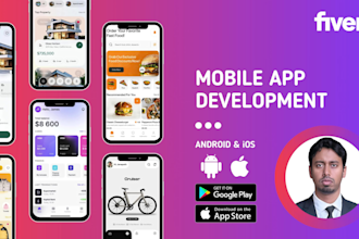 design and develop android app with custom UI and advanced features