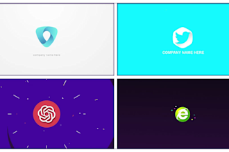 do 20 logo animation and intro outro video