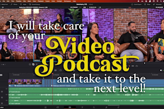 do a video podcast editing