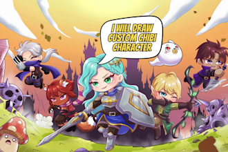 draw a cute custom chibi character