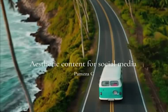 create aesthetic social media content