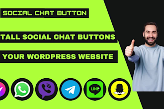 install social chat buttons to your wordpress website