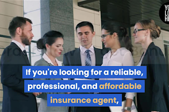 do insurance agent or insurance agency short promo video ads