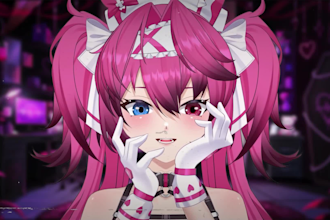 design live2d vtuber model and rigging for streaming