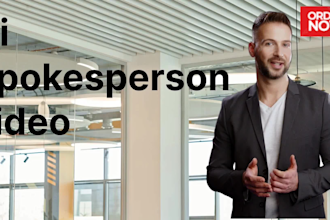 provide a professional spokesperson video in 4k green screen