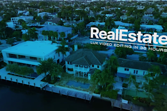 do a lux real estate video with motion graphics in 36 hours