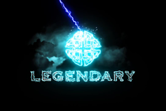 make thunder and lightning logo reveal intro