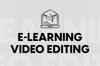 edit your elearning video, professionally