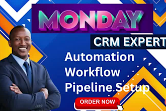 do monday CRM sales pipeline workflow automation invoice receipt integration