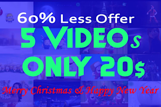 give offer in funny christmas greeting videos