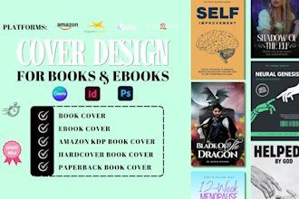 do book cover design paperback cover design, interior book design kdp book cover