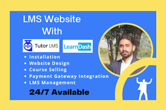 build wordpress lms with tutor lms and learndash
