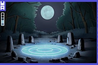 draw background art illustration for anime vtuber stream