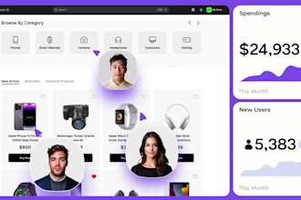 create a saas spokesperson video, explainer video with software demo screencast