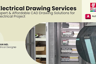 draw electrical schematic, control wiring and panel layout by autocad,eplan
