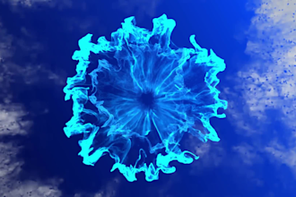 eye catching smoke logo intro video animation