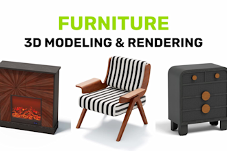 model furniture and create photorealistic 3d renders