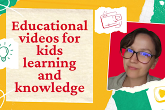 create educational canva videos for kids