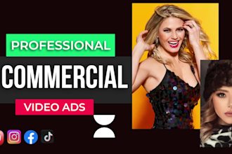 do dynamic video adverts, commercial explainer for fashion, brand or product ads