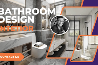 create stunning 3d bathroom designs and renderings