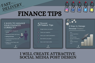 design finance related infographics post for your instagram