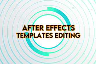 edit professionally envato elements after effects templates