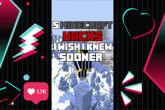 create minecraft content for your tiktok