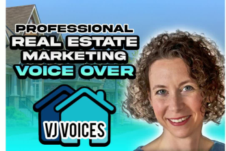 record a female voice over for real estate video or virtual tour