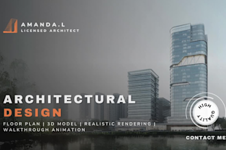 design commercial building and house as an expert architect
