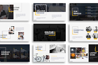 design custom branded powerpoint business presentation template master slide dec